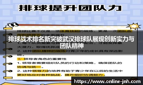 排球战术排名新突破武汉排球队展现创新实力与团队精神